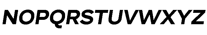 Skie Wide Extra Bold Italic Font UPPERCASE