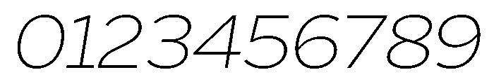 Skie Wide Extra Light Italic Font OTHER CHARS