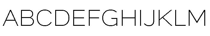 Skie Wide Extra Light Font UPPERCASE