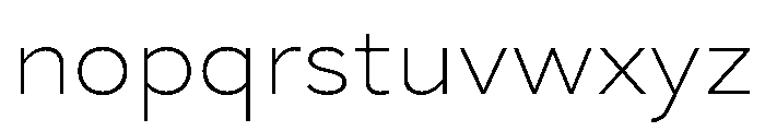 Skie Wide Extra Light Font LOWERCASE