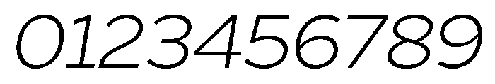 Skie Wide Light Italic Font OTHER CHARS