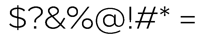 Skie Wide Light Font OTHER CHARS
