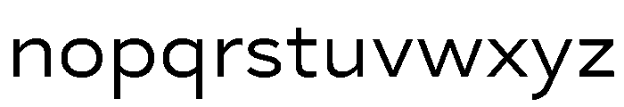 Skie Wide Regular Font LOWERCASE