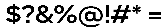 Skie Wide Semi Bold Font OTHER CHARS