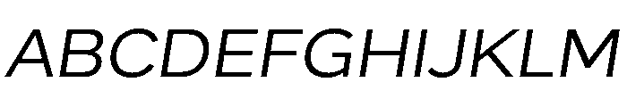 Skie Wide Text Italic Font UPPERCASE