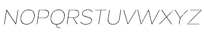 Skie Wide Thin Italic Font UPPERCASE