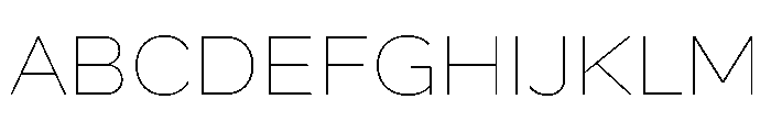 Skie Wide Thin Font UPPERCASE
