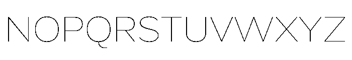 Skie Wide Thin Font UPPERCASE