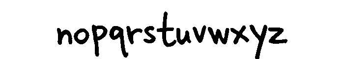 Skippy Sharp Regular Font LOWERCASE