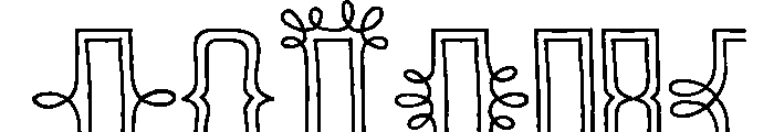 Skitch Borders Font UPPERCASE