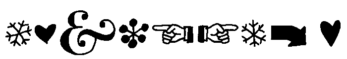 Skitch Ornaments Solid Font OTHER CHARS