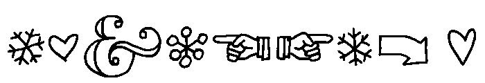 Skitch Ornaments Font OTHER CHARS