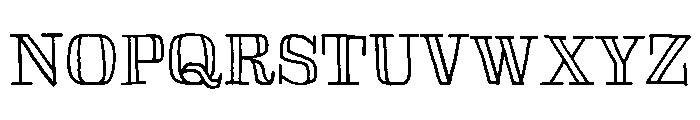 Skitch Outline Font UPPERCASE