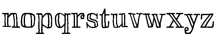 Skitch Outline Font LOWERCASE