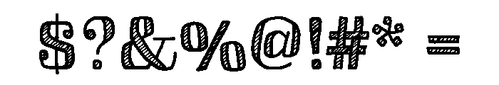 Skitch Shaded Font OTHER CHARS