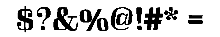Skitch Solid Font OTHER CHARS