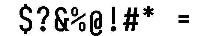 Slight Chance Mono Medium Font OTHER CHARS