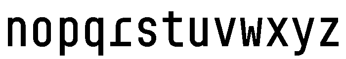 Slight Chance Mono Medium Font LOWERCASE
