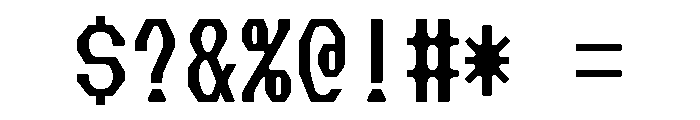 Slight Chance Mono Regular Font OTHER CHARS