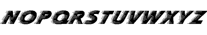 Slipstream D Regular Font UPPERCASE