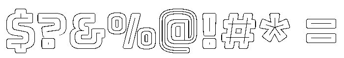 Slipstreamd Bold Font OTHER CHARS
