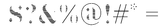 Slipstreamd Light Font OTHER CHARS