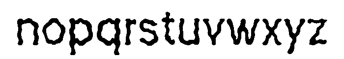 SLIME GHOST Font LOWERCASE