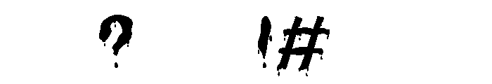 SLUDGEBORN Font OTHER CHARS