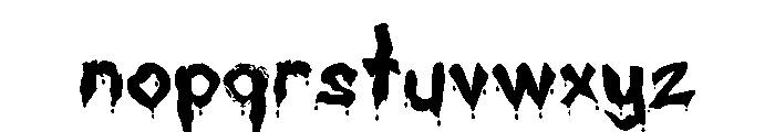 SLUDGEBORN Font LOWERCASE