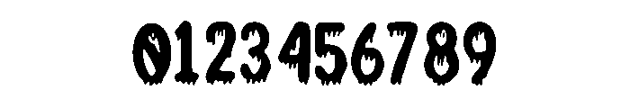 Slab Dripping Font OTHER CHARS