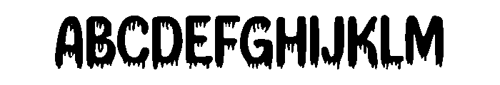 Slab Dripping Font UPPERCASE