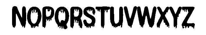 Slab Dripping Font UPPERCASE