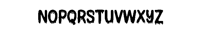 Slab Dripping Font LOWERCASE