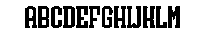 Slabron Font UPPERCASE