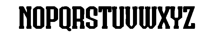 Slabron Font UPPERCASE