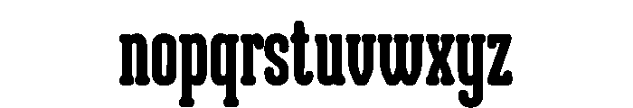 Slabunny Font LOWERCASE