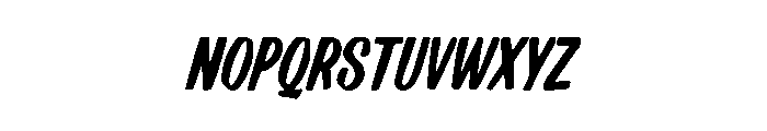 Slanted Script Font LOWERCASE