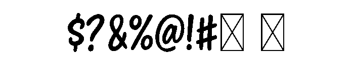 Slappy Hour Font OTHER CHARS