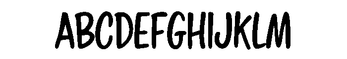 Slappy Hour Font UPPERCASE