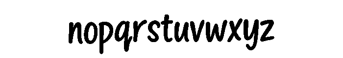 Slappy Hour Font LOWERCASE