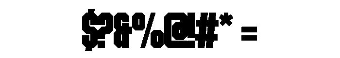 Slasher Regular Font OTHER CHARS