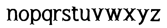 SlateBlue Font LOWERCASE