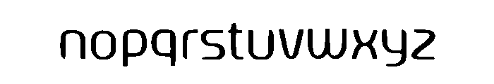 Sleek Futuristic Font LOWERCASE