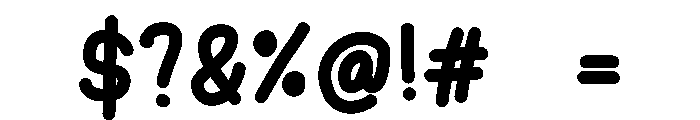 Sleeping cat Font OTHER CHARS