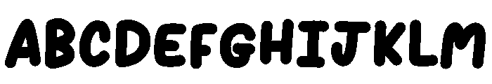 Sleeping cat Font UPPERCASE