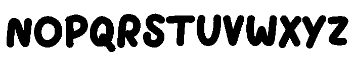 Sleeping cat Font UPPERCASE