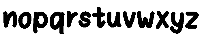 Sleeping cat Font LOWERCASE