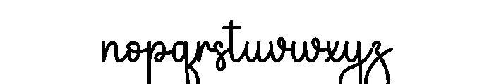 Sleepy Mama Font LOWERCASE