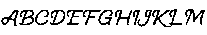 Sleeve Text Font UPPERCASE