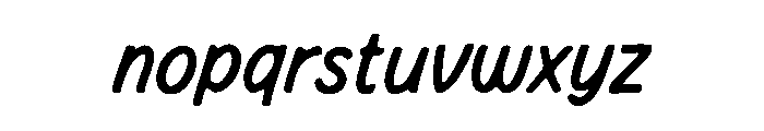 Sleeve Text Font LOWERCASE